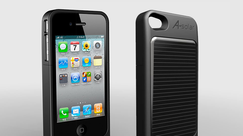 iPhone-Schutzhülle mit Zusatz-Akku AM403 von A-Solar. (Bild: Hersteller)