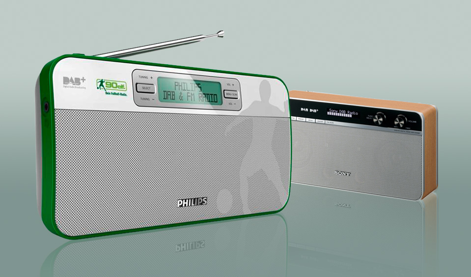 Marken wie Philips oder Sony bieten DAB+Radios an (Fotos: Hersteller)