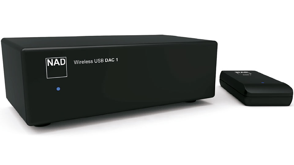 NAD USB DAC 1 – USB-Soundkarte, Funkübertragung und Digital-Analog-Wandler in Personalunion . (Bild: Hersteller)
