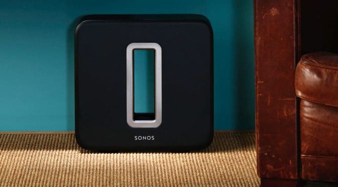Der Sub von Sonos in Schwarz. Bild: Hersteller