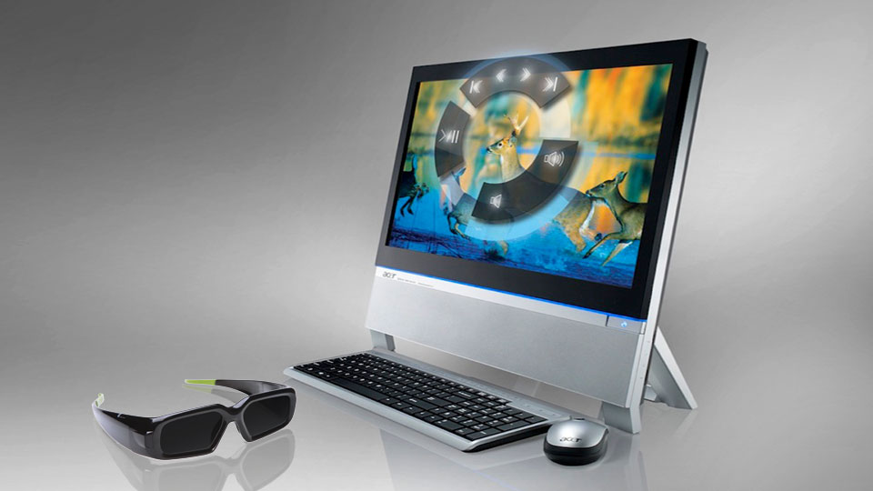 Acer Z5763 mit 3D Vision Kit von Nvidia. (Bild: Hersteller)