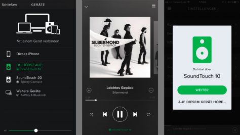 SoundTouch-Lautsprecher erscheinen automatisch in der Spotify-App. ©digitalzimmer