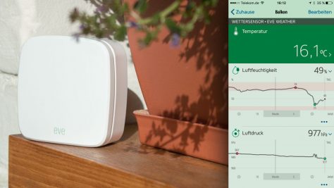 Eve Weather: der drahtlose Außensensor im Elgato-Sortiment. ©digitalzimmer