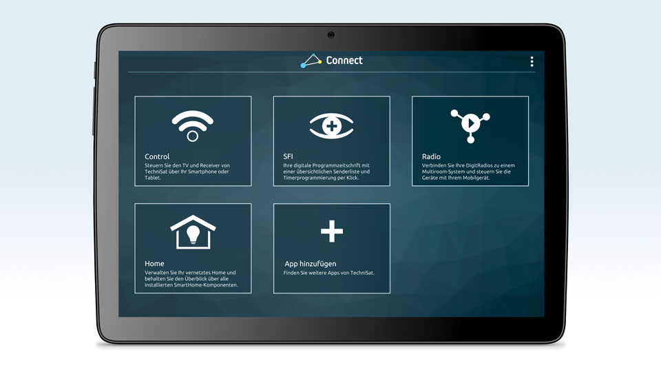 Mit einer App kommt Technisat Connect auch auf das Smartphone oder Tablet. Bild: Technisat