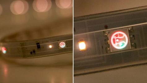 Rote, grüne und blaue LEDs bilden ein gemeinsames Leuchtelement. ©digitalzimmer.de