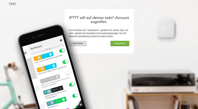 Tado verbindet seinen Thermostat mit IFTTT