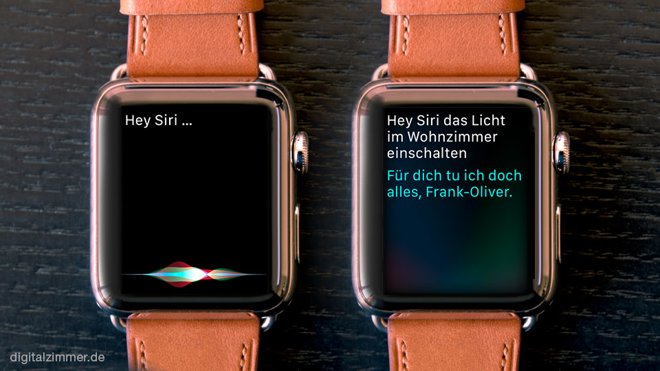 Mit Siri stehen auf der Apple Watch dieselben Kommandos zur Verfügung wie am iPhone.