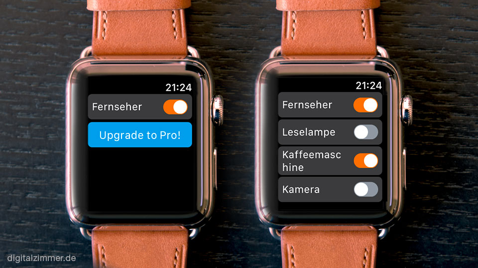 Die App Control+ steuert Funksteckdosen von Belkin über die Apple Watch.
