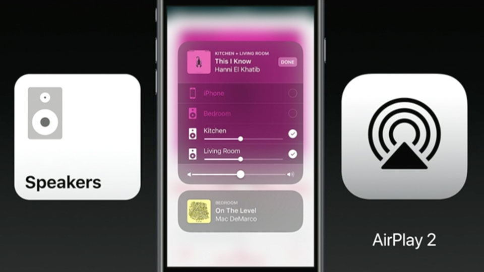 Kleine Sensation: Mit iOS 11 kommt die HomeKit- und Multiroom-Unterstützung für AirPlay.
