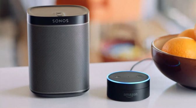 Sonos bringt die Alexa-Sprachsteuerung von Amazon auf seine Geräte. Bild: Hersteller