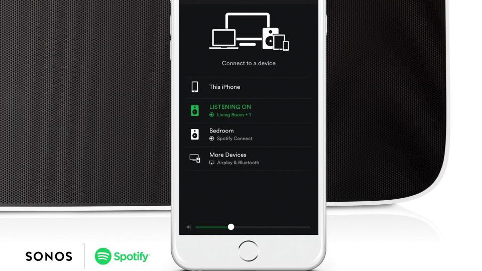 Funktionen von Spotify Connect kommen nun auch auf das Sonos-System. Bild: Hersteller