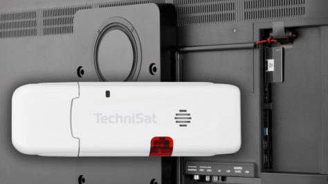 Ein Z-Wave-Stick macht Technisat-TVs und Receiver zur Smarthome-Zentrale. Bild: Hersteller