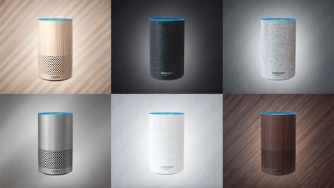 Der neue Amazon Echo ist in sechs Gehäusefarben lieferbar. Bild: Hersteller