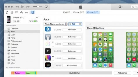 App-Verwaltung in iTunes: Mit Version 12.7. nicht mehr möglich. ©digitalzimmer