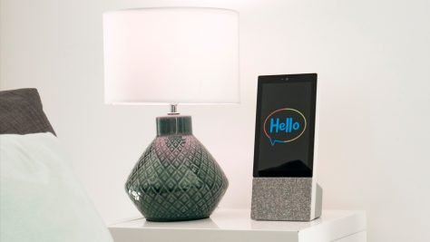 Der Smart-Speaker Archos Hello kombiniert Sprachsteuerung mit einem Bildschirm. Foto: Hersteller