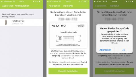 Die Netatmo-App erzeugt automatisch den nötigen Code für eine Verbindung mit HomeKit. ©digitalzimmer