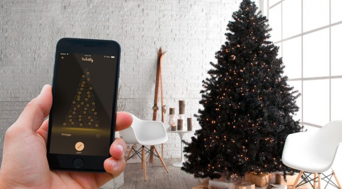 WLAN-Lichterkette für den Weihnachtsbaum von Twinkle. Bild: Hersteller