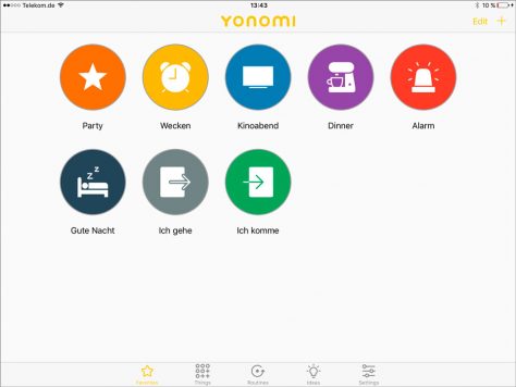 Zur Steuerung seines Smart-Homes legt der Yonomi-Nutzer Routinen an. ©digitalzimmer