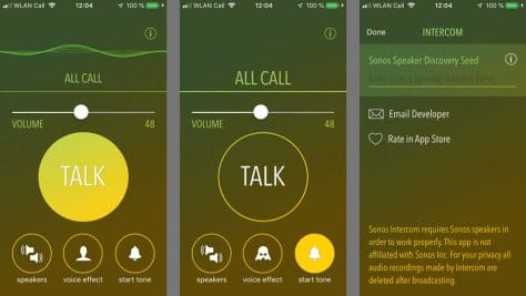 Intercom for Sonos: Durchsage-App mit Stimmeffekten. ©digitalzimmer