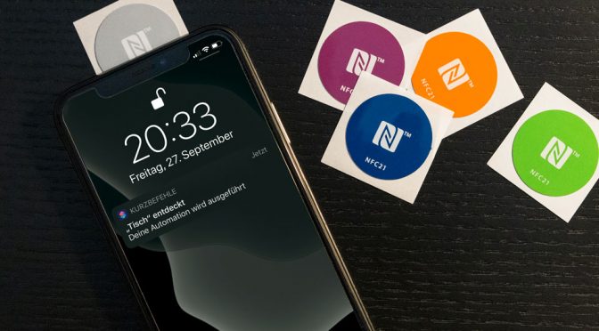 HomeKit-Szenen mit NFC-Aufkleber starten