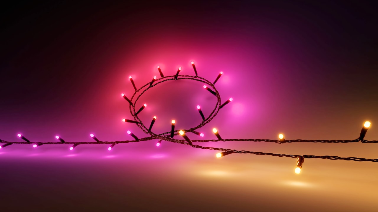 Lichterkette Festavia: Philips Hue am Weihnachtsbaum
